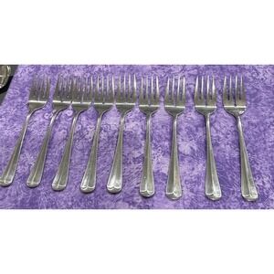 Towle Supreme Stockbridge Salad Forks Fork Stainless Korea Flatware Set Of 9